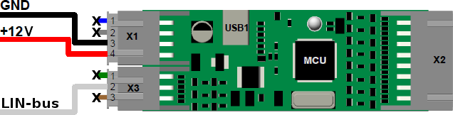 LIN bus connection diagram