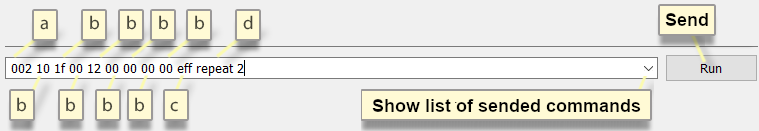Command Line message format