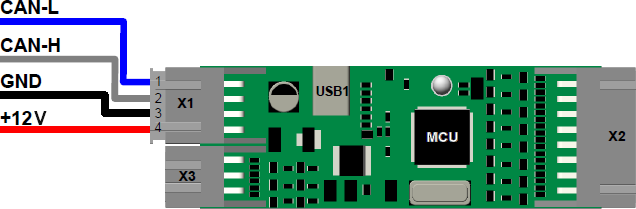 CAN bus connection diagram