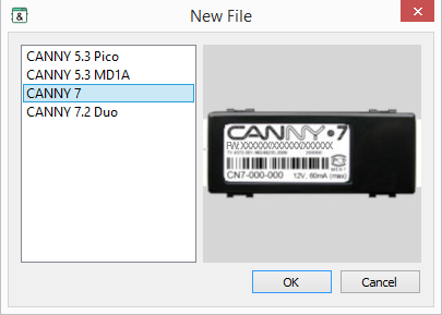 New file window.